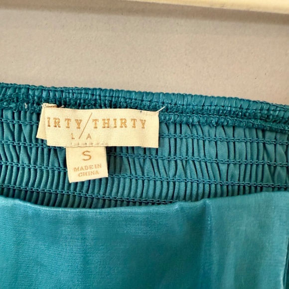 Thirty Thirty Sheen Sheer Puff Long Sleeve Mini Dress Small - Picture 5 of 5